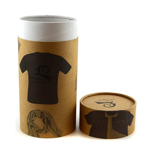 T-shirt-box-packaging-tubes T-shirt round Boxes
