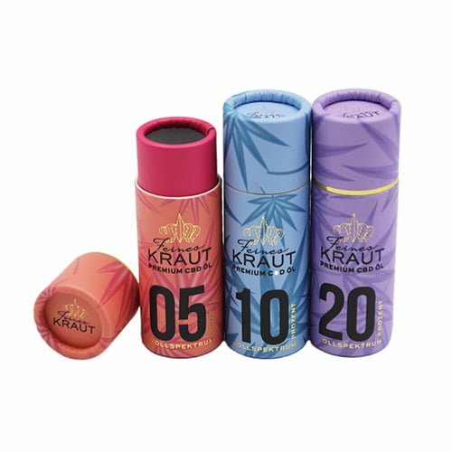 cylinder-CBD-oil-packaging-boxes cylinder CBD oil packaging boxes
